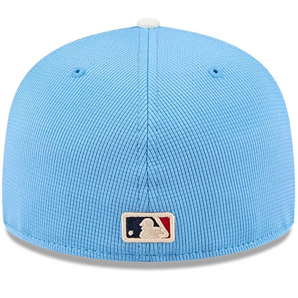 Los Angeles Dodgers New Era City Connect Batting Practice 59FIFTY Fitted Hat - Light Blue - New Era Sale