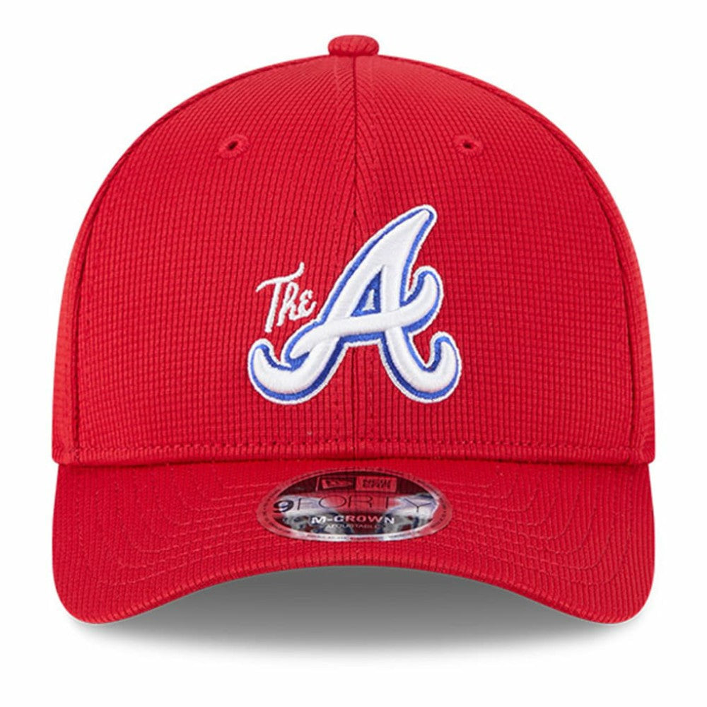 Atlanta Braves New Era City Connect Batting Practice 9FORTY M-Crown Adjustable Hat - Red - New Era Discount