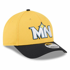 Minnesota Twins New Era City Connect Batting Practice 9FORTY M-Crown Adjustable Hat - Yellow/Black - New Era Lifestyle