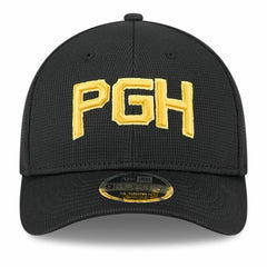 Pittsburgh Pirates New Era City Connect Batting Practice 9FORTY M-Crown Adjustable Hat - Black - New Era Lifestyle