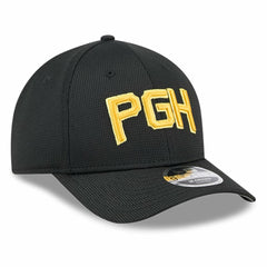 Pittsburgh Pirates New Era City Connect Batting Practice 9FORTY M-Crown Adjustable Hat - Black - New Era Lifestyle