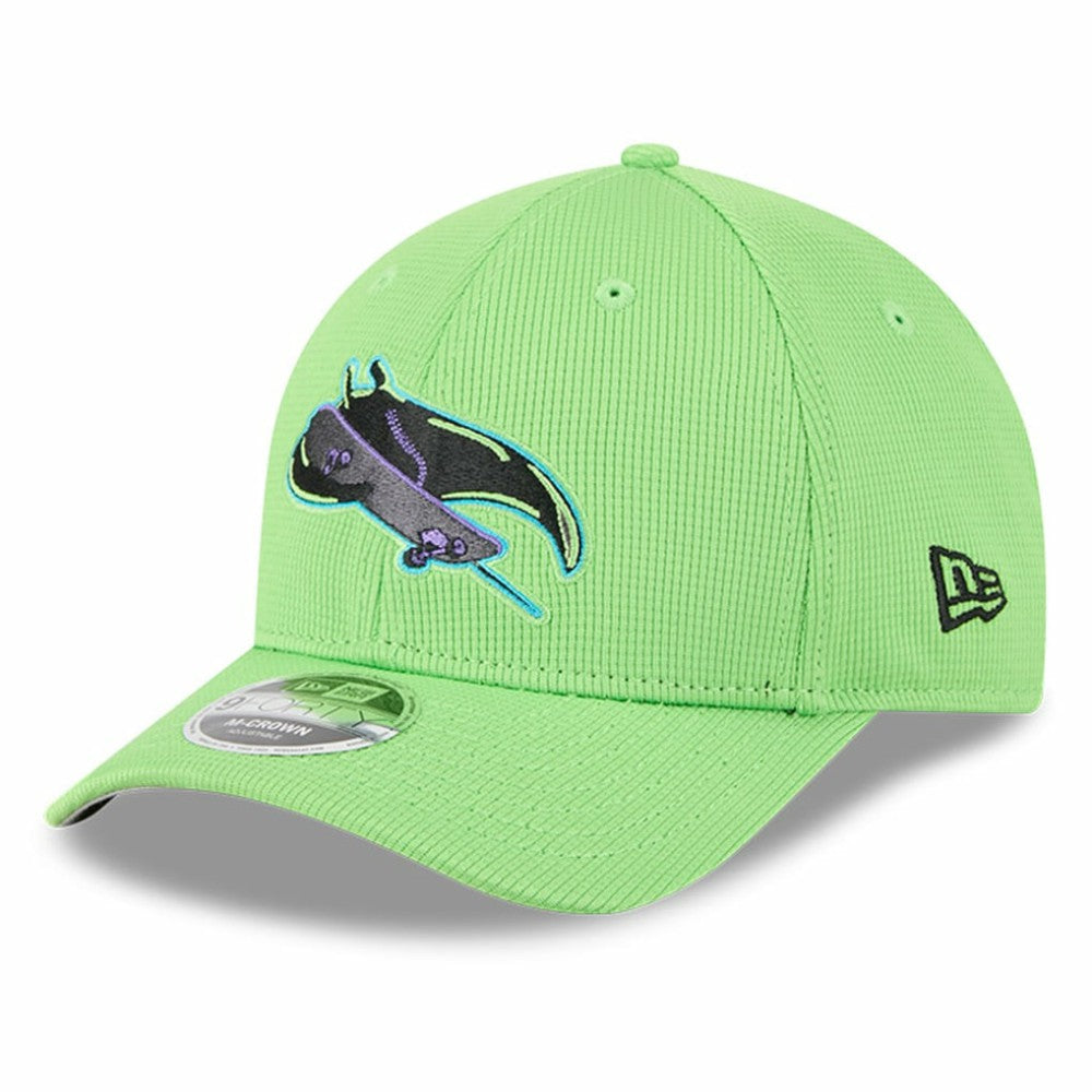 Tampa Bay Rays New Era City Connect Batting Practice 9FORTY M-Crown Adjustable Hat - Neon Green - New Era on Sale