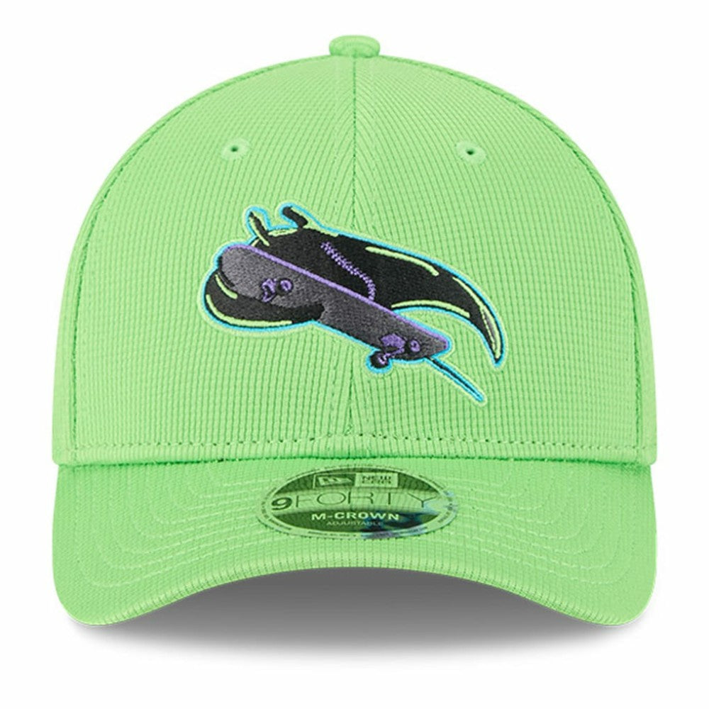Tampa Bay Rays New Era City Connect Batting Practice 9FORTY M-Crown Adjustable Hat - Neon Green - New Era on Sale