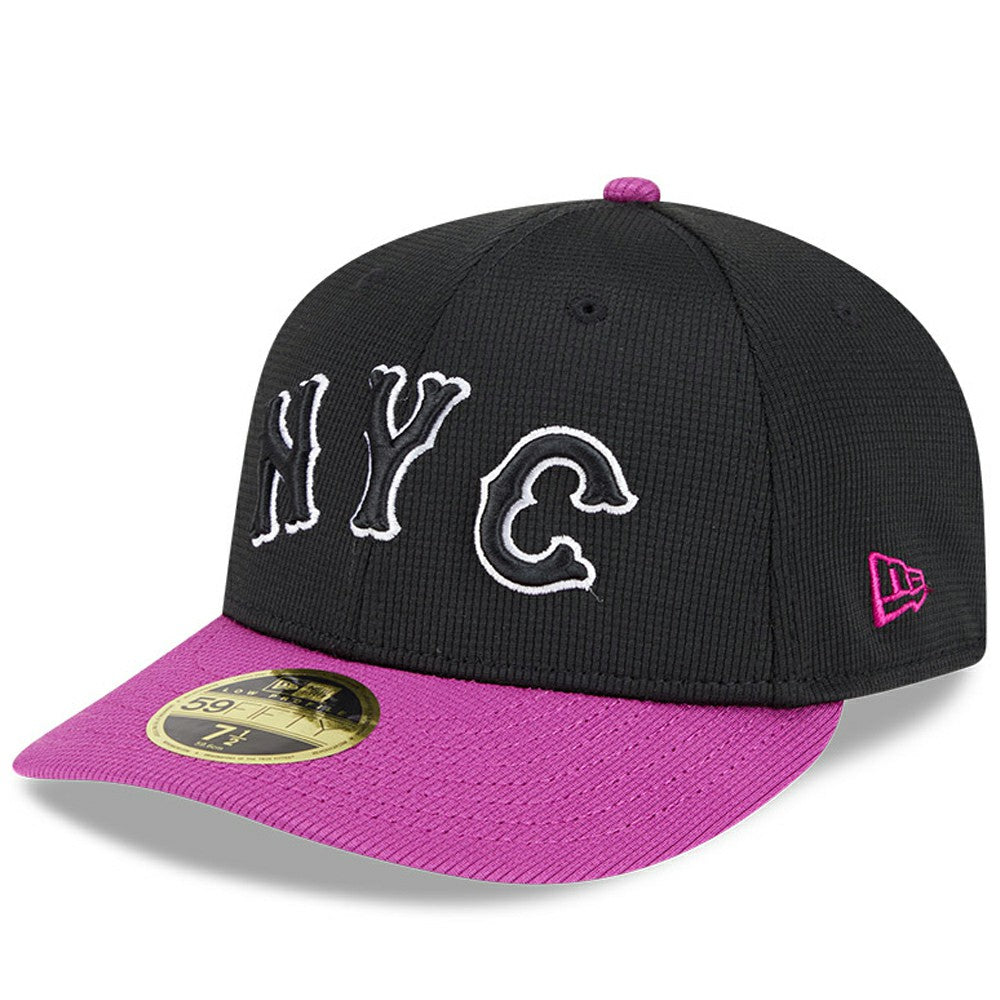 New York Mets New Era City Connect Batting Practice Low Profile 59FIFTY Fitted Hat - Charcoal/Purple - New Era on Sale