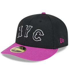 New York Mets New Era City Connect Batting Practice Low Profile 59FIFTY Fitted Hat - Charcoal/Purple - New Era on Sale