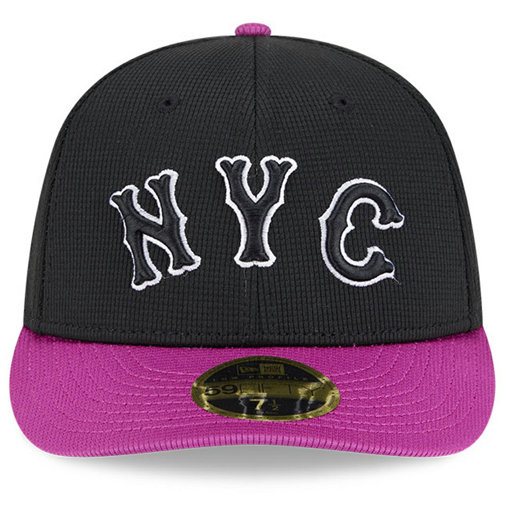New York Mets New Era City Connect Batting Practice Low Profile 59FIFTY Fitted Hat - Charcoal/Purple - New Era on Sale