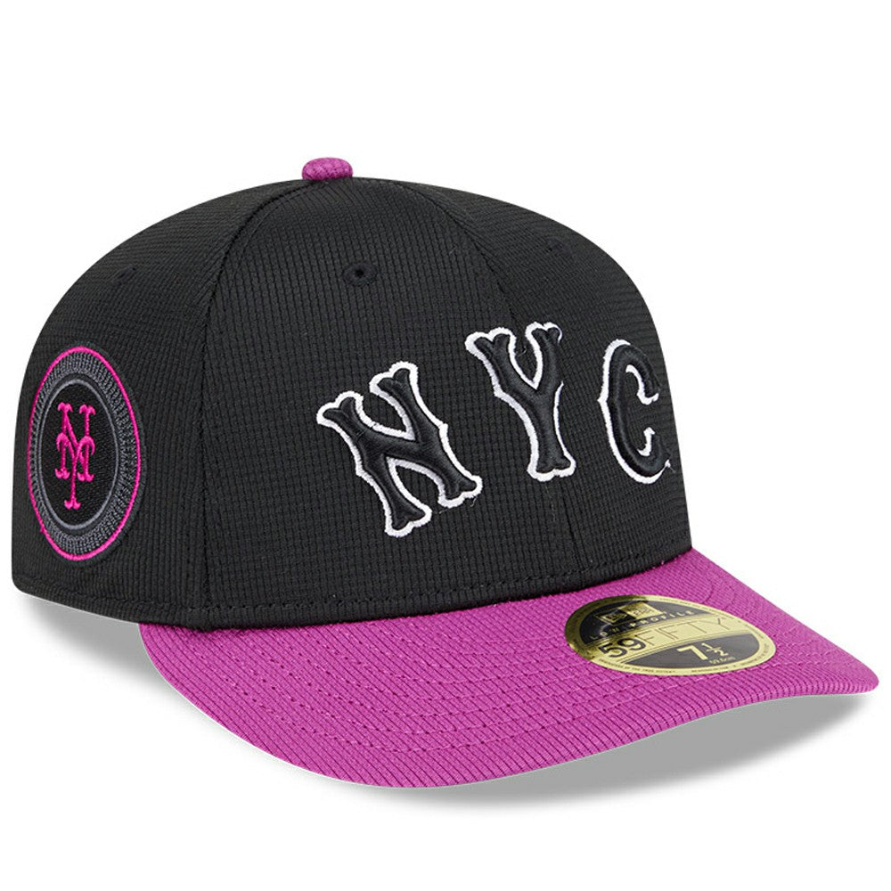 New York Mets New Era City Connect Batting Practice Low Profile 59FIFTY Fitted Hat - Charcoal/Purple - New Era on Sale