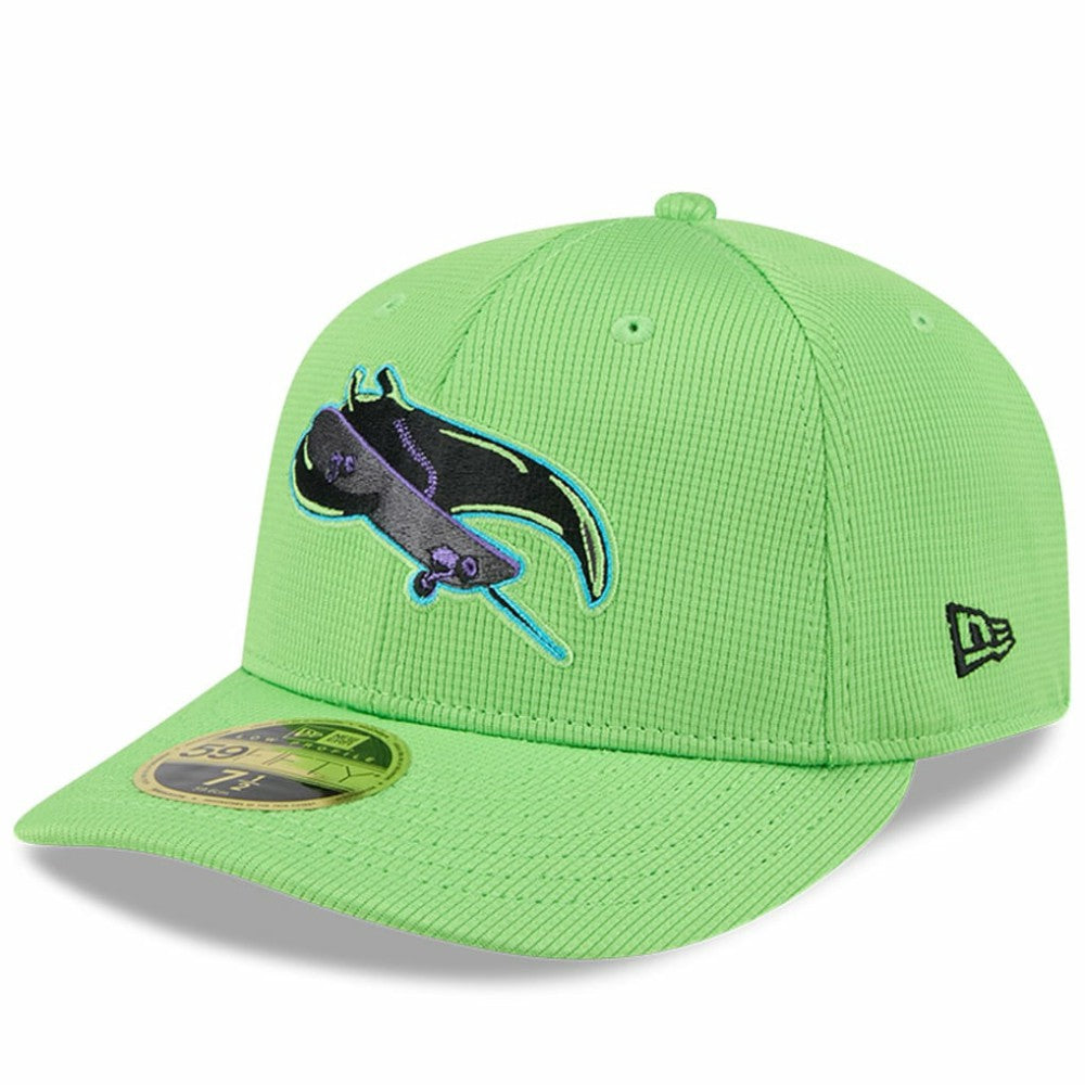 Tampa Bay Rays New Era City Connect Batting Practice Low Profile 59FIFTY Fitted Hat - Neon Green - New Era Discount