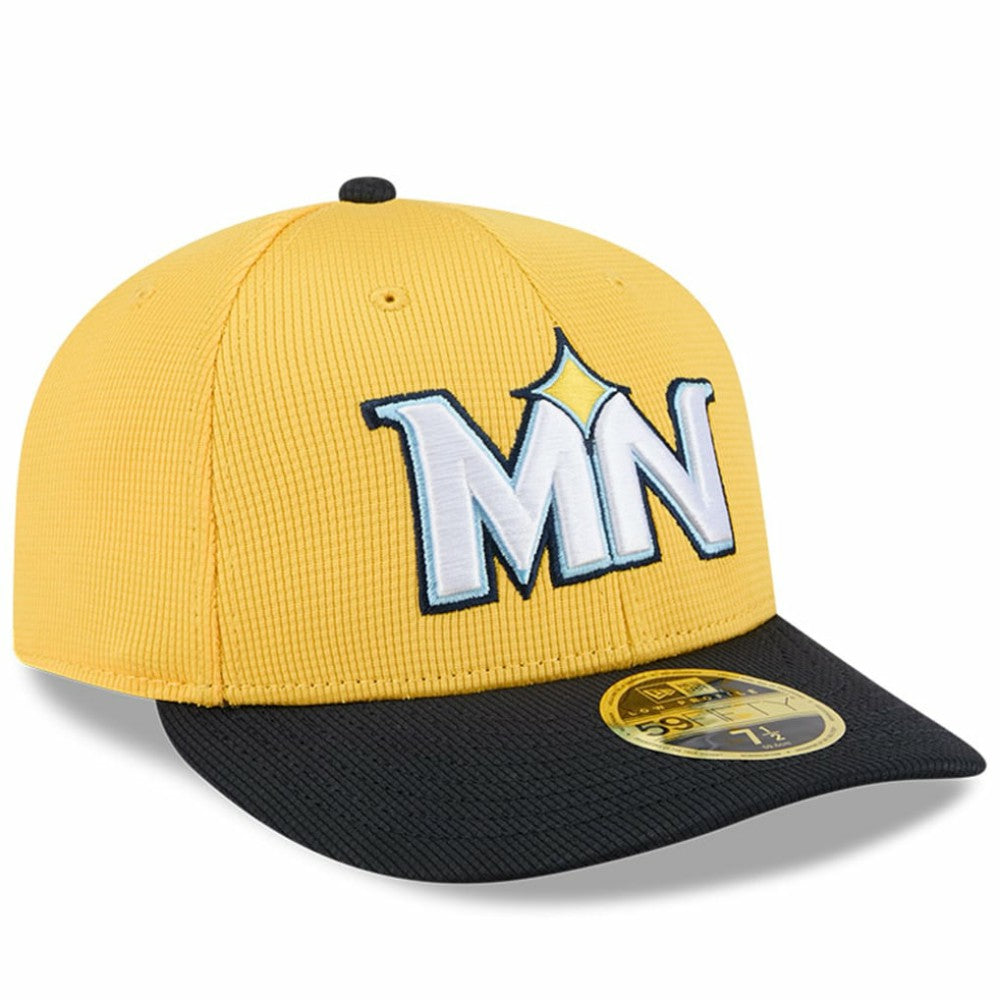 Minnesota Twins New Era City Connect Batting Practice Low Profile 59FIFTY Fitted Hat - Yellow/Black - New Era Discount