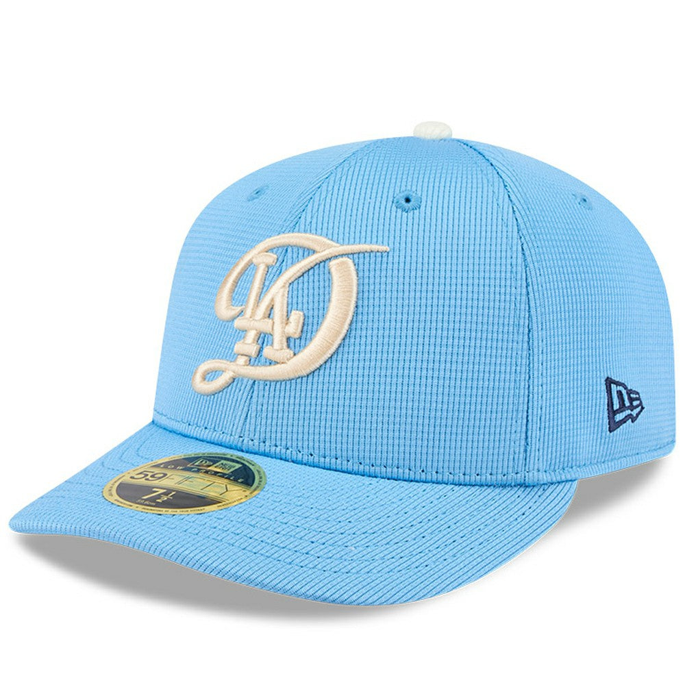 Los Angeles Dodgers New Era City Connect Batting Practice Low Profile 59FIFTY Fitted Hat - Light Blue - New Era Lifestyle