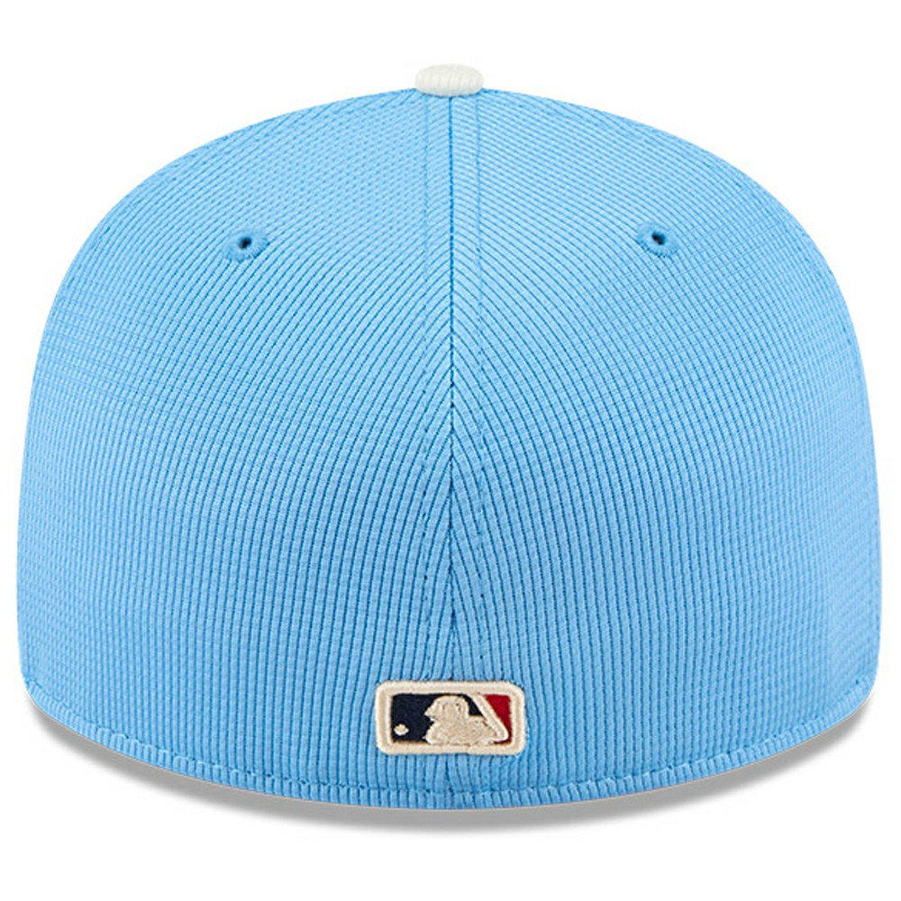 Los Angeles Dodgers New Era City Connect Batting Practice Low Profile 59FIFTY Fitted Hat - Light Blue - New Era Lifestyle