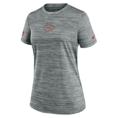 Nike Kansas City Chiefs Women's Sideline Velocity Dri-FIT T-Shirt Gray