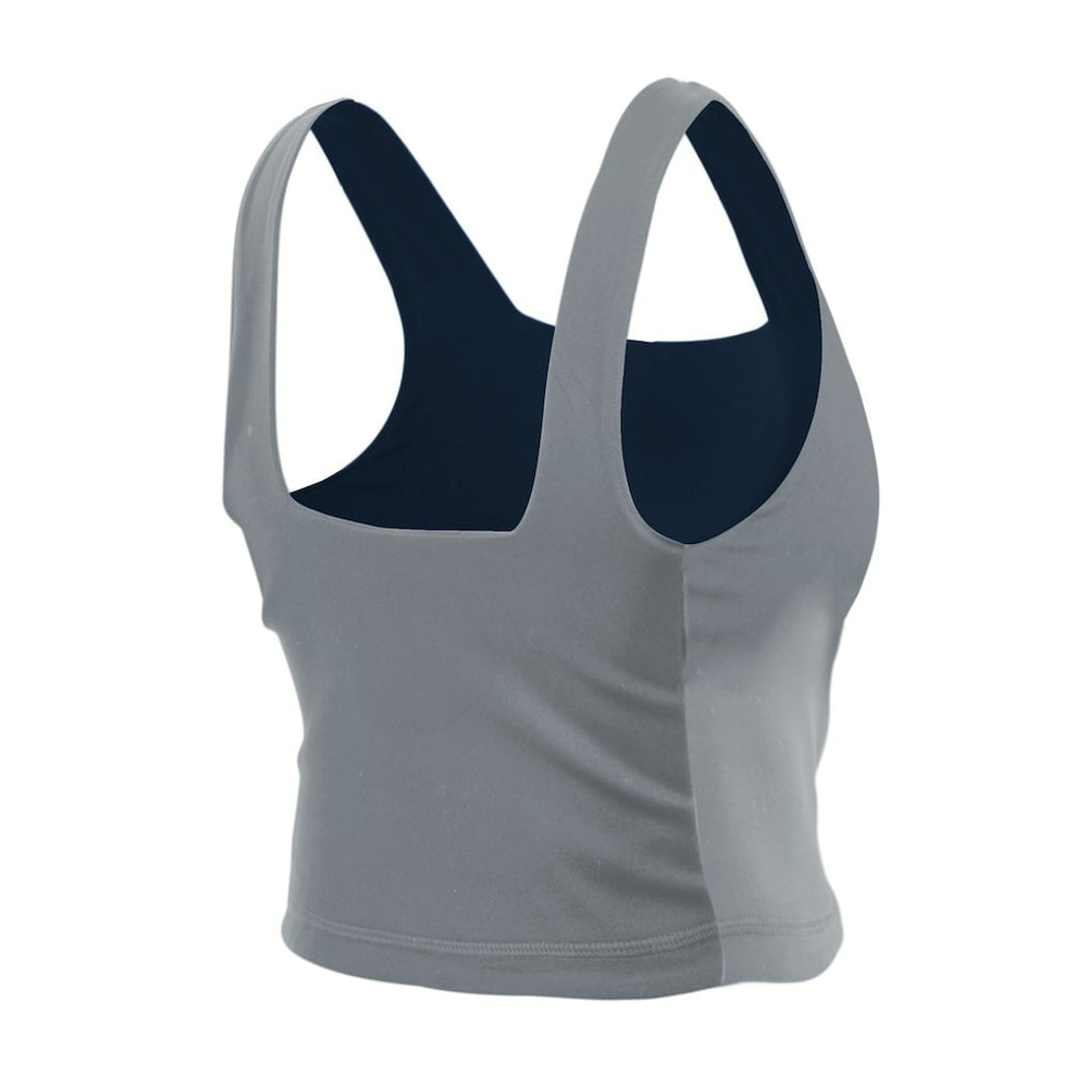 Dallas Cowboys New Era Women's Reversible Cropped Sport Classics Tank Top Navy/Gray