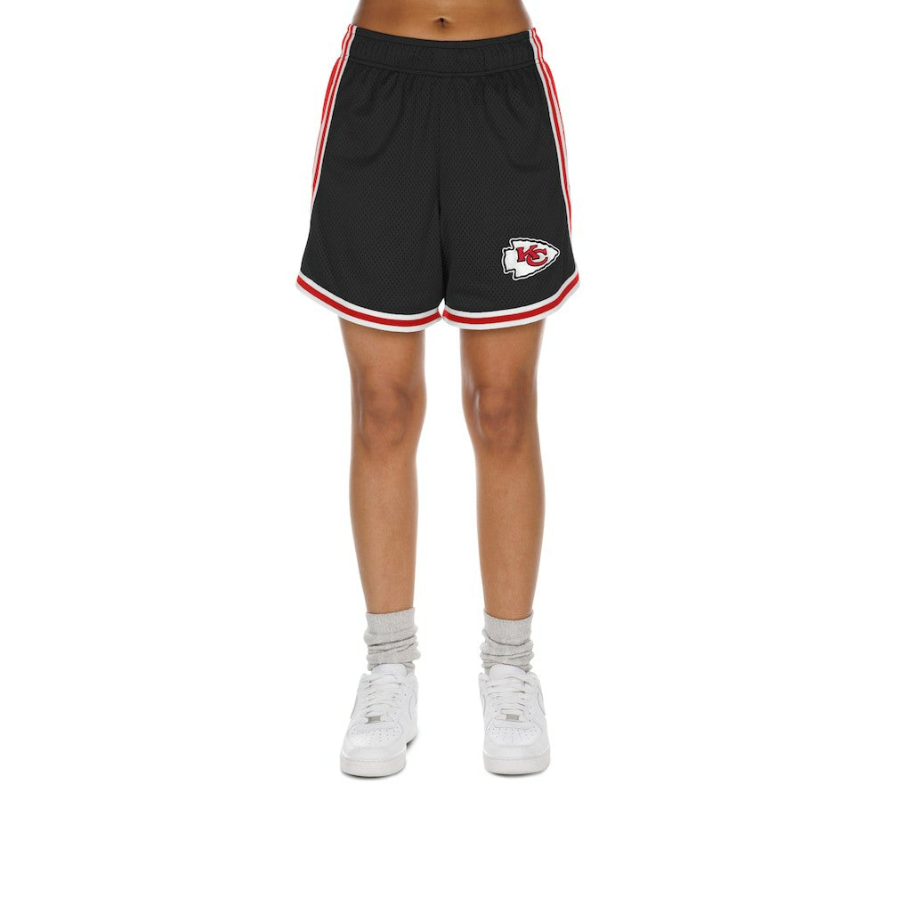 Kansas City Chiefs New Era Women's Sport Classics Mesh Shorts Black/Red