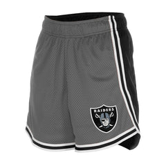 Las Vegas Raiders New Era Women's Sport Classics Mesh Shorts Silver/Black