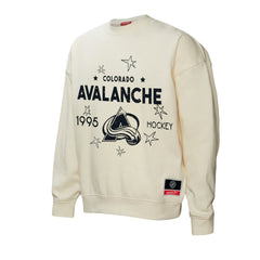 Colorado Avalanche Mitchell & Ness Women's Logo 3.0 Pullover Sweatshirt - Cream - NHL 202198434