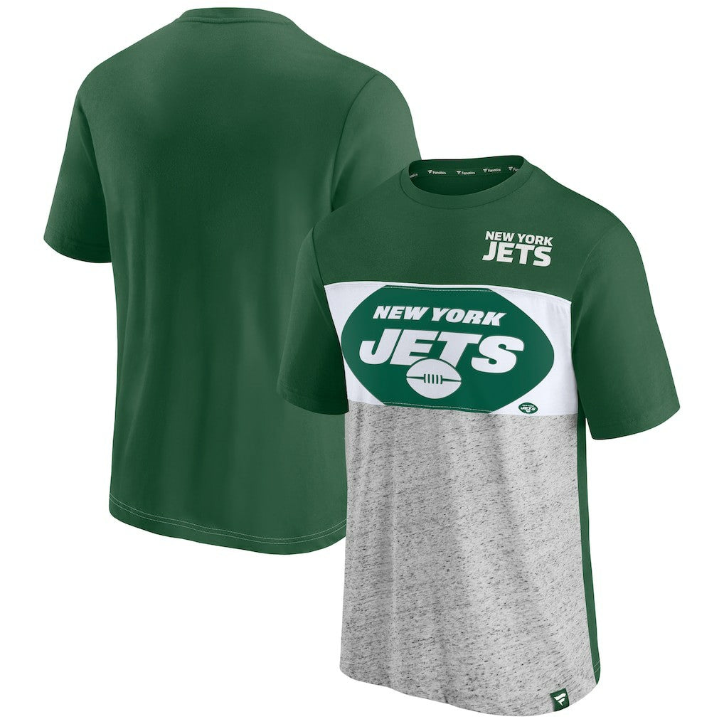 Fanatics New York Jets Colorblock T-Shirt Green