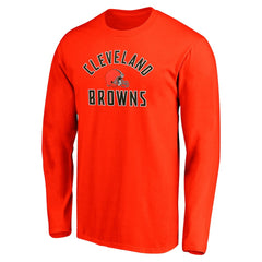 Fanatics Cleveland Browns Team Arc Knockout Long Sleeve T-Shirt Orange
