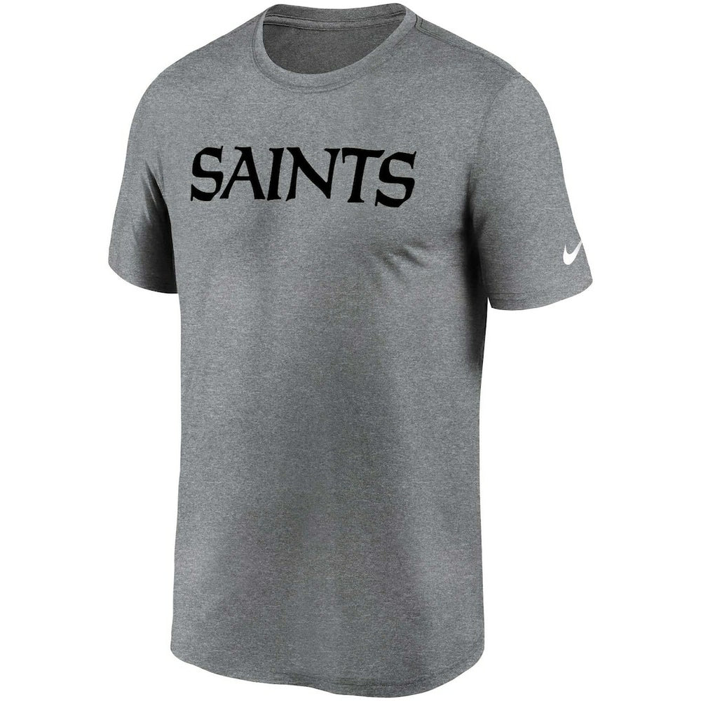 Nike New Orleans Saints Legend Wordmark T-Shirt Heather Gray