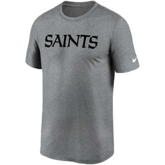 Nike New Orleans Saints Legend Wordmark T-Shirt Heather Gray
