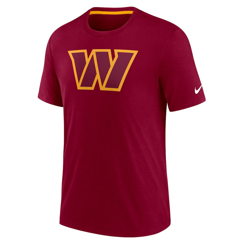 Nike Washington Commanders Playback Logo Tri-Blend T-Shirt Burgundy
