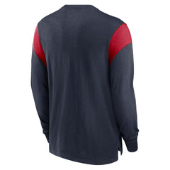 Nike Houston Texans Rewind Playback Helmet Long Sleeve T-Shirt Heather Navy