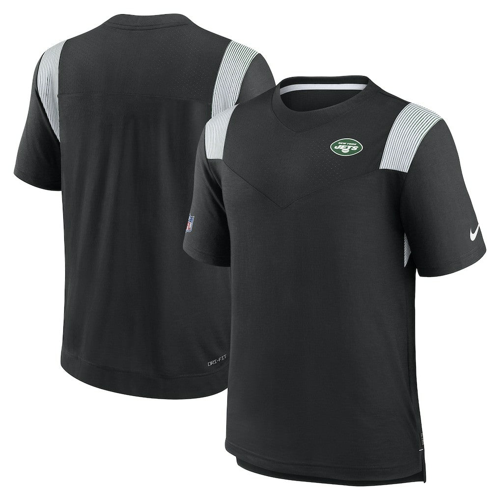 Nike New York Jets Sideline Tonal Logo Performance Player T-Shirt Black