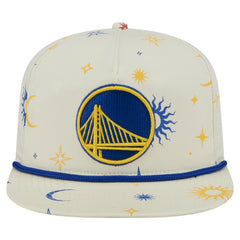 Golden State Warriors Lunar Golfer Snapback Hat for sale Cream | New Era US