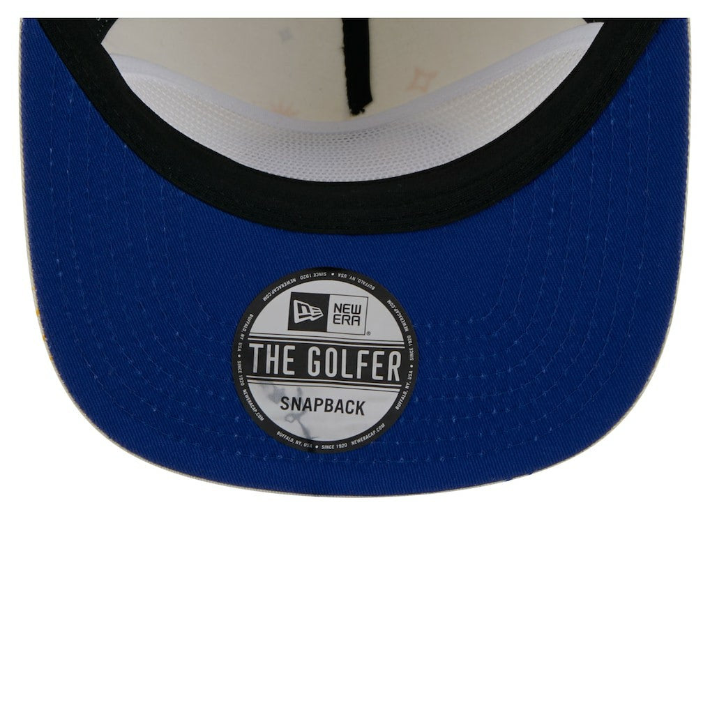 Golden State Warriors Lunar Golfer Snapback Hat for sale Cream | New Era US