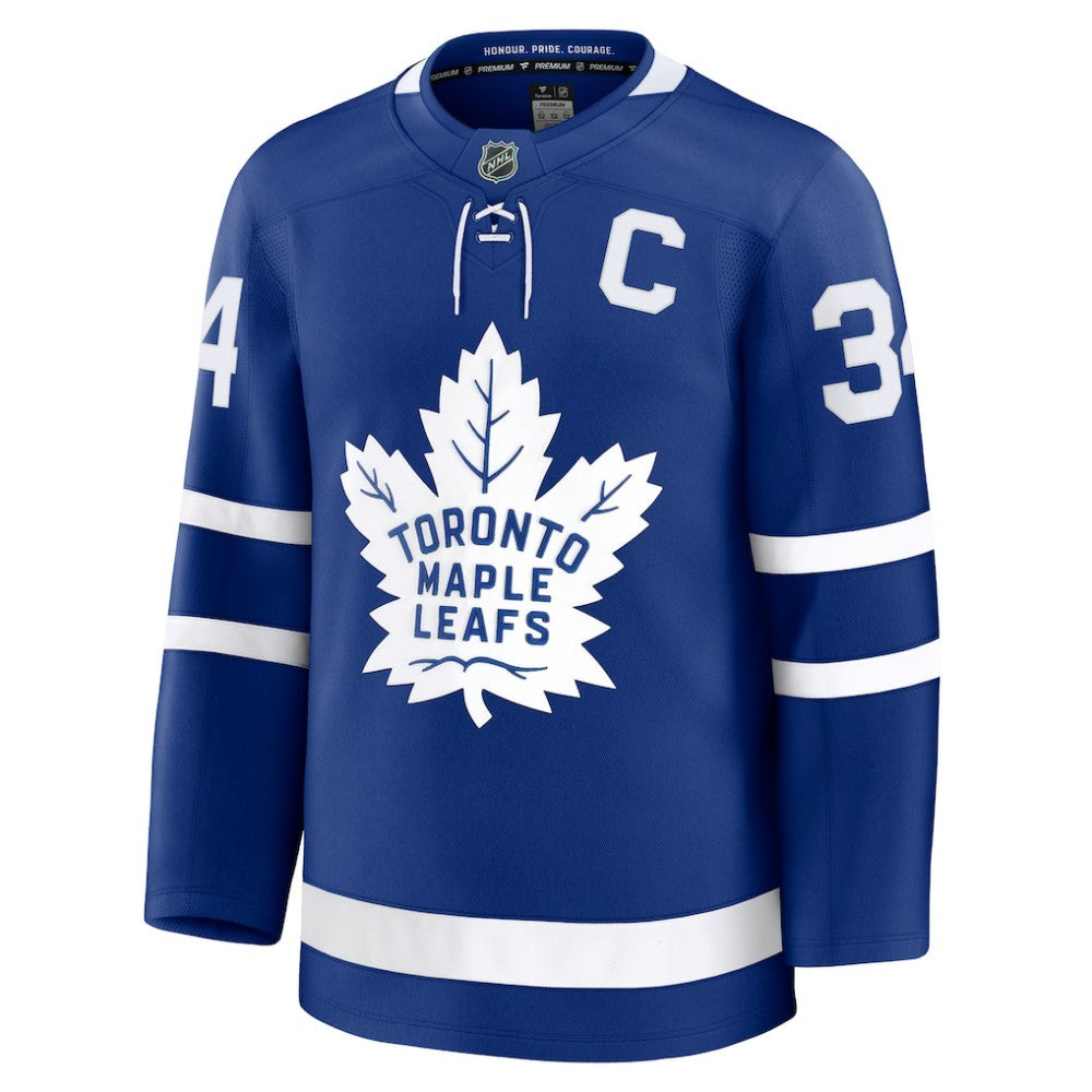 Auston Matthews Toronto Maple Leafs Fanatics Captain Patch Home Premium Jersey - Blue - NHL 202200610