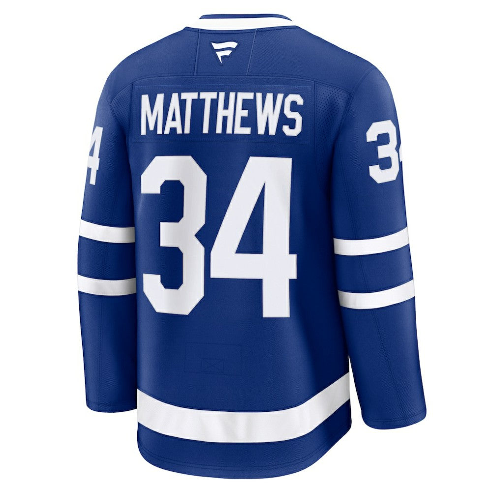 Auston Matthews Toronto Maple Leafs Fanatics Captain Patch Home Premium Jersey - Blue - NHL 202200610