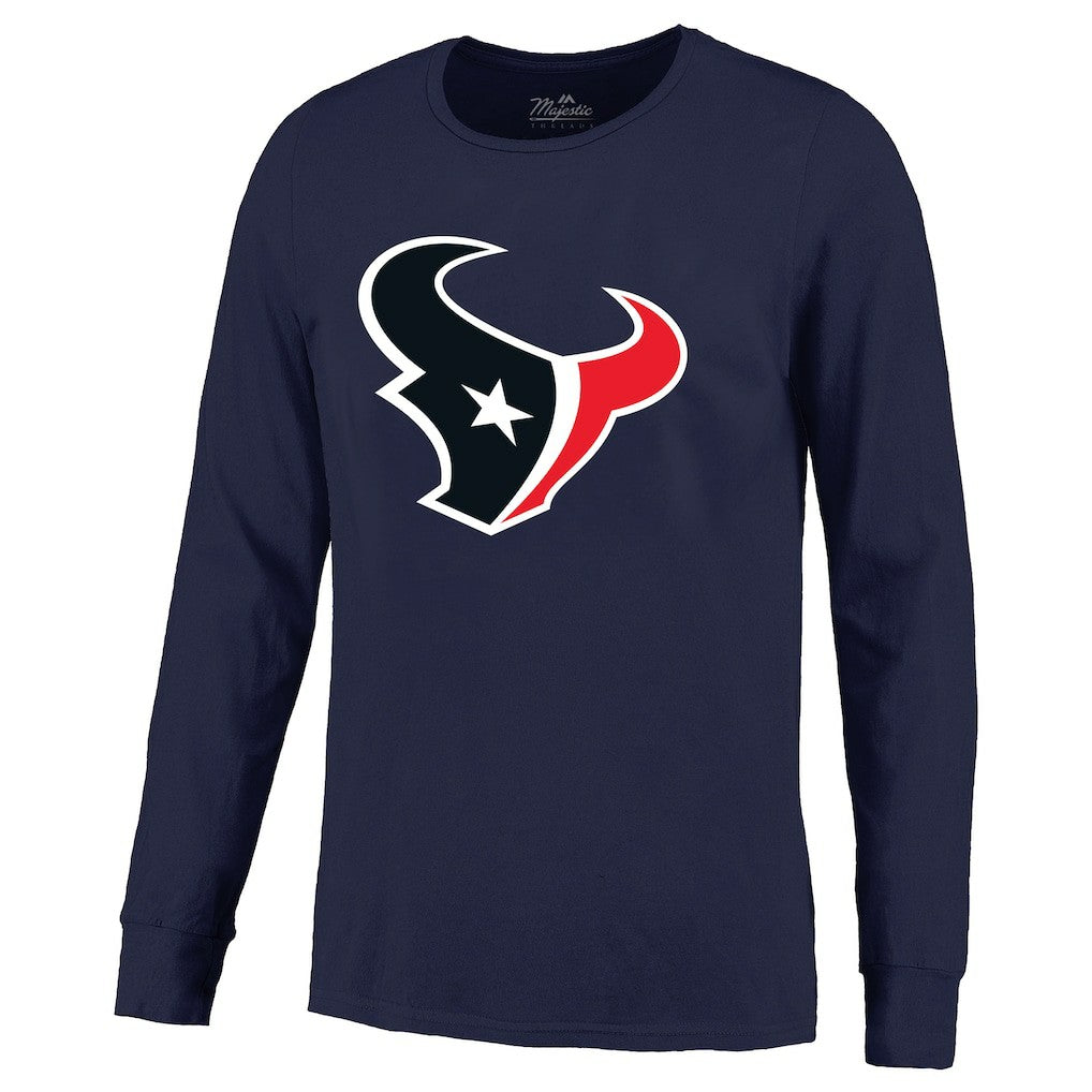C.J. Stroud Houston Texans Majestic Threads Name & Number Non-Distressed Long Sleeve T-Shirt Navy