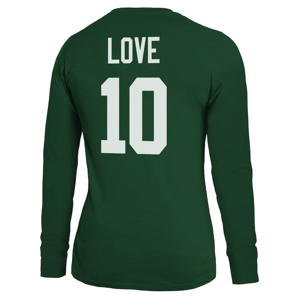 Jordan Love Green Bay Packers Majestic Threads Women's Name & Number Long Sleeve T-Shirt Green