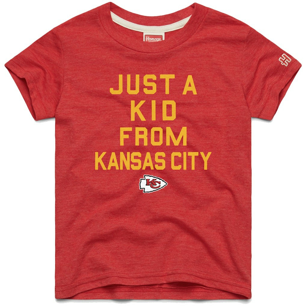 Kansas City Chiefs Homage Youth Just a Kid Tri-Blend T-Shirt Red
