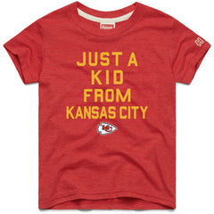 Kansas City Chiefs Homage Youth Just a Kid Tri-Blend T-Shirt Red