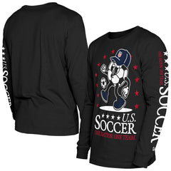 USMNT New Era Old School Sport Long Sleeve T-Shirt Black - New Era