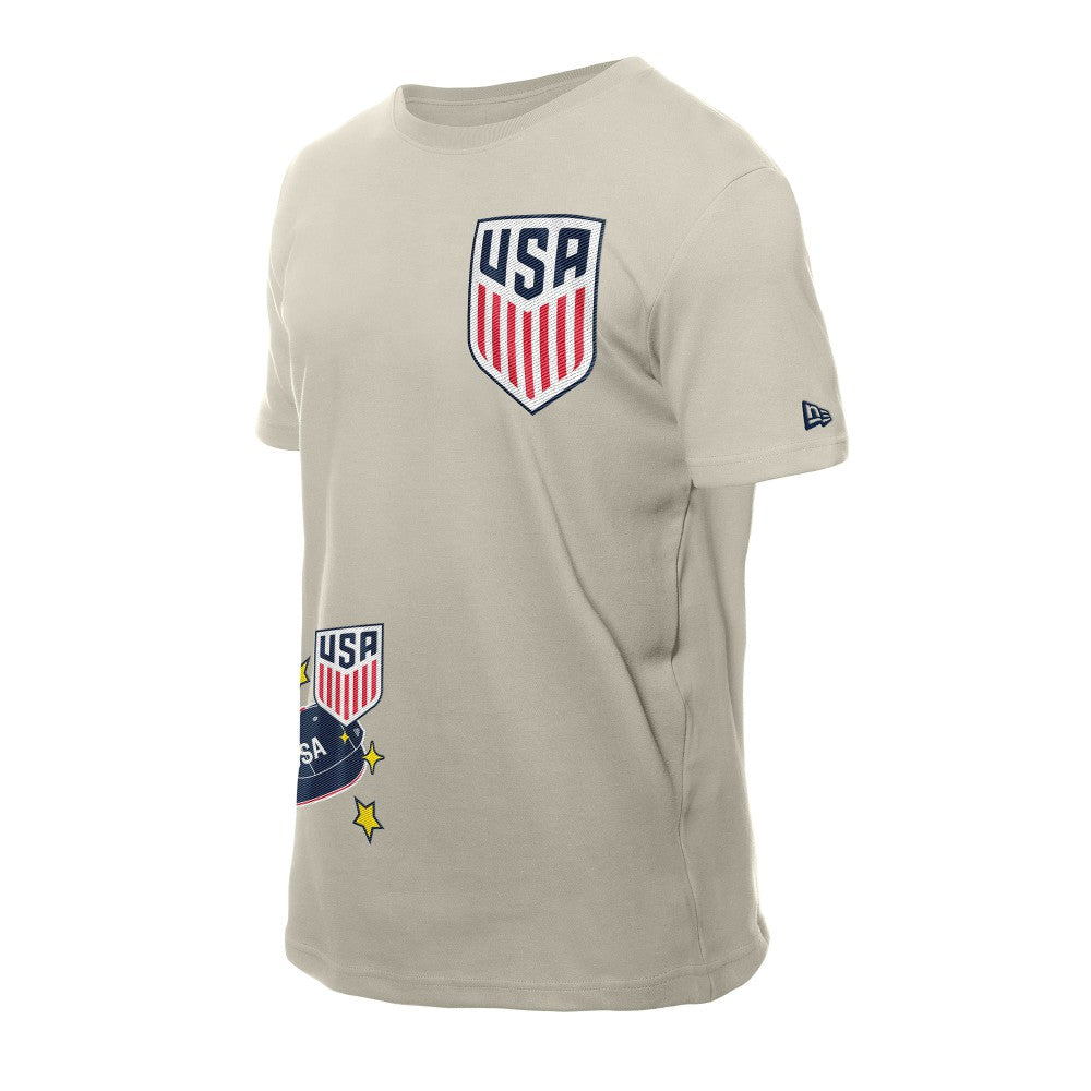 USMNT New Era Logo Select T-Shirt Light Beige - New Era outlet