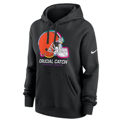 Nike Cleveland Browns Women's 2024 NFL Crucial Catch Club Pullover Hoodie Black