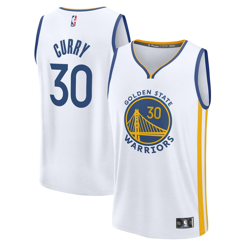 Stephen Curry Golden State Warriors Fast Break Replica Jersey for sale Association Editi- White | Fanatics US