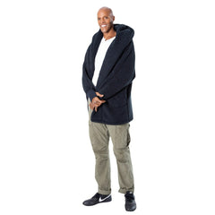 The Best Lounger in the World By Jill Martin Orlando Magic Unisex Black Oversized Open-Front Hoodie Sweater