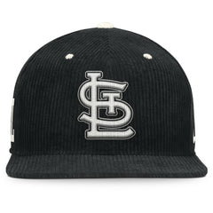 St. Louis Cardinals Nike Pro Corduroy Structured Snapback Hat - Black - Nike Sale