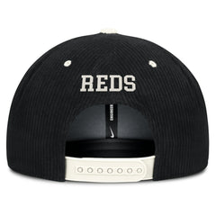 Cincinnati Reds Nike Pro Corduroy Structured Snapback Hat - Black - Nike Discount