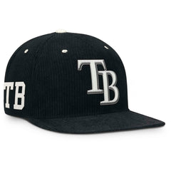 Tampa Bay Rays Nike Pro Corduroy Structured Snapback Hat - Black - Nike Lifestyle
