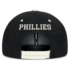 Philadelphia Phillies Nike Pro Corduroy Structured Snapback Hat - Black - Nike Online