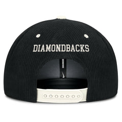 Arizona Diamondbacks Nike Pro Corduroy Structured Snapback Hat - Black - Nike Discount