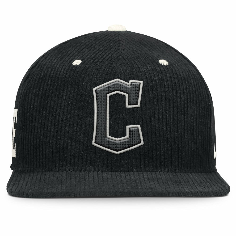 Cleveland Guardians Nike Pro Corduroy Structured Snapback Hat - Black - Nike Online