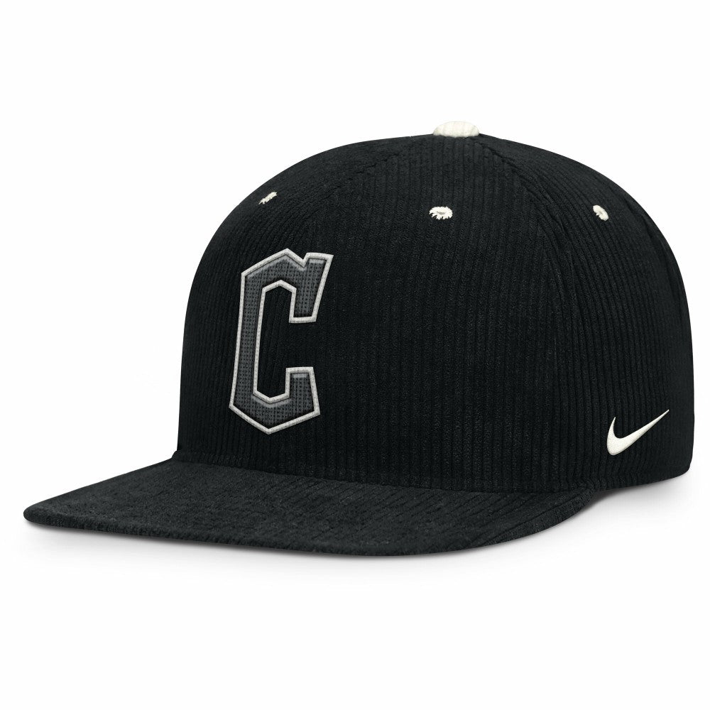 Cleveland Guardians Nike Pro Corduroy Structured Snapback Hat - Black - Nike Online
