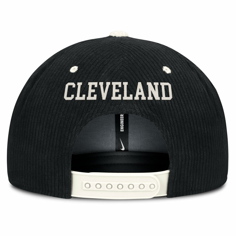 Cleveland Guardians Nike Pro Corduroy Structured Snapback Hat - Black - Nike Online