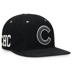 Chicago Cubs Nike Pro Corduroy Structured Snapback Hat - Black - Nike on Sale