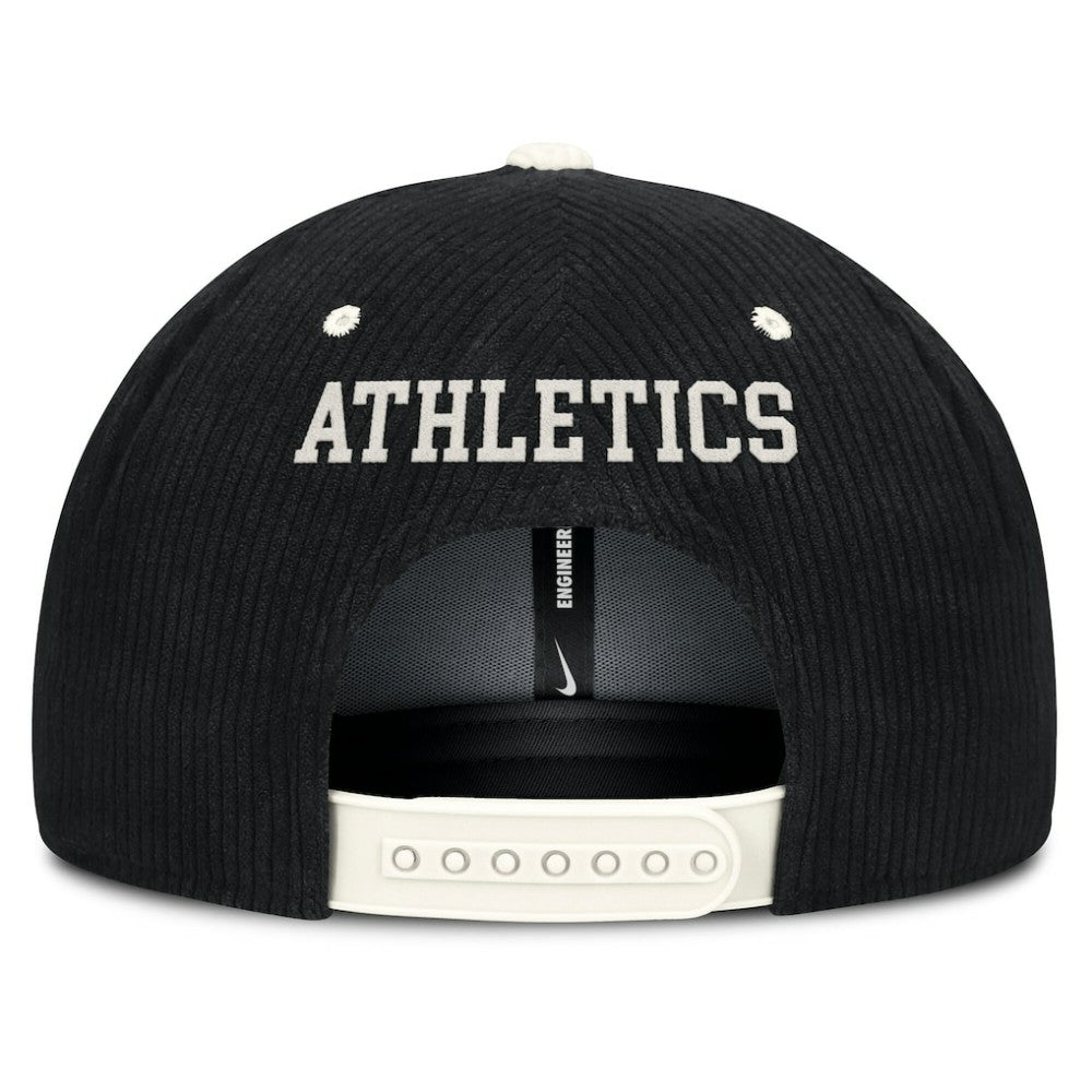 Athletics Nike Pro Corduroy Structured Snapback Hat - Black - Nike Discount